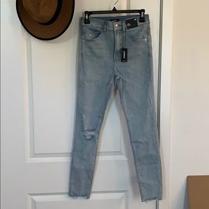 Skinny high rise jeans